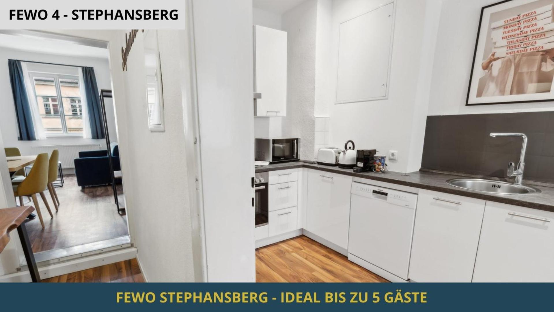 Neu Kapapart15 - 6 Schoene Fewos Mit Einbaukueche, Bad Und Balkon In Der Altstadt Auf Bambergs Insel *