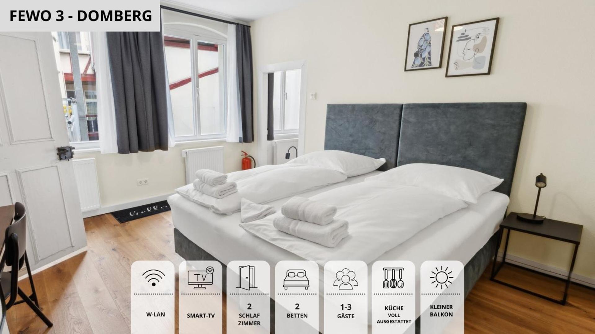 Apartment Neu Kapapart15 - 6 Schoene Fewos Mit Einbaukueche, Bad Und Balkon In Der Altstadt Auf Bambergs Insel
